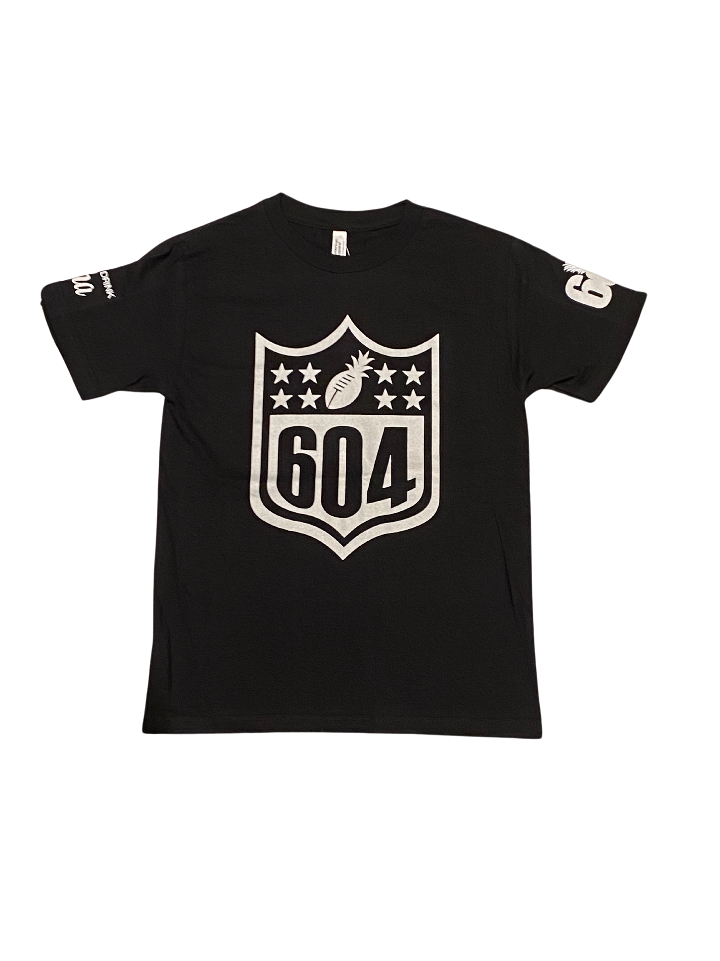 Football Tees - Black/Silver