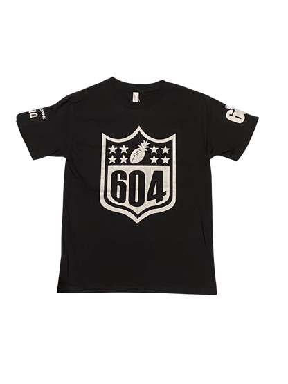 Football Tees - Black/Silver