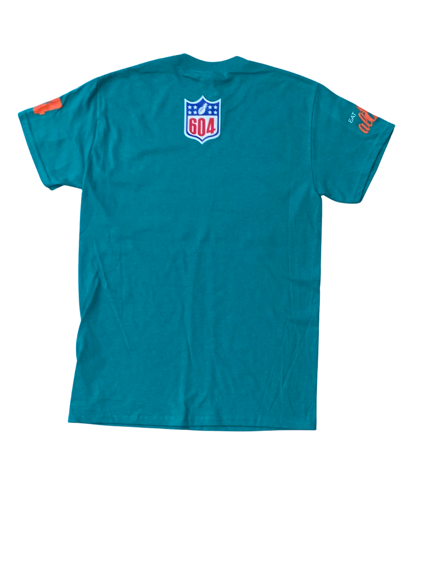 Football Tees - Teal/Orange