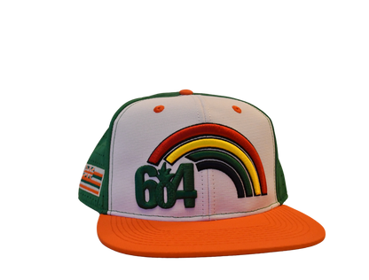 Green & Orange 604 Rainbow Hat