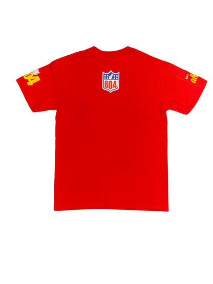 Football Tees - Red/Gold